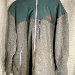 The North Face Men's Teal and Gray Performance Jacket